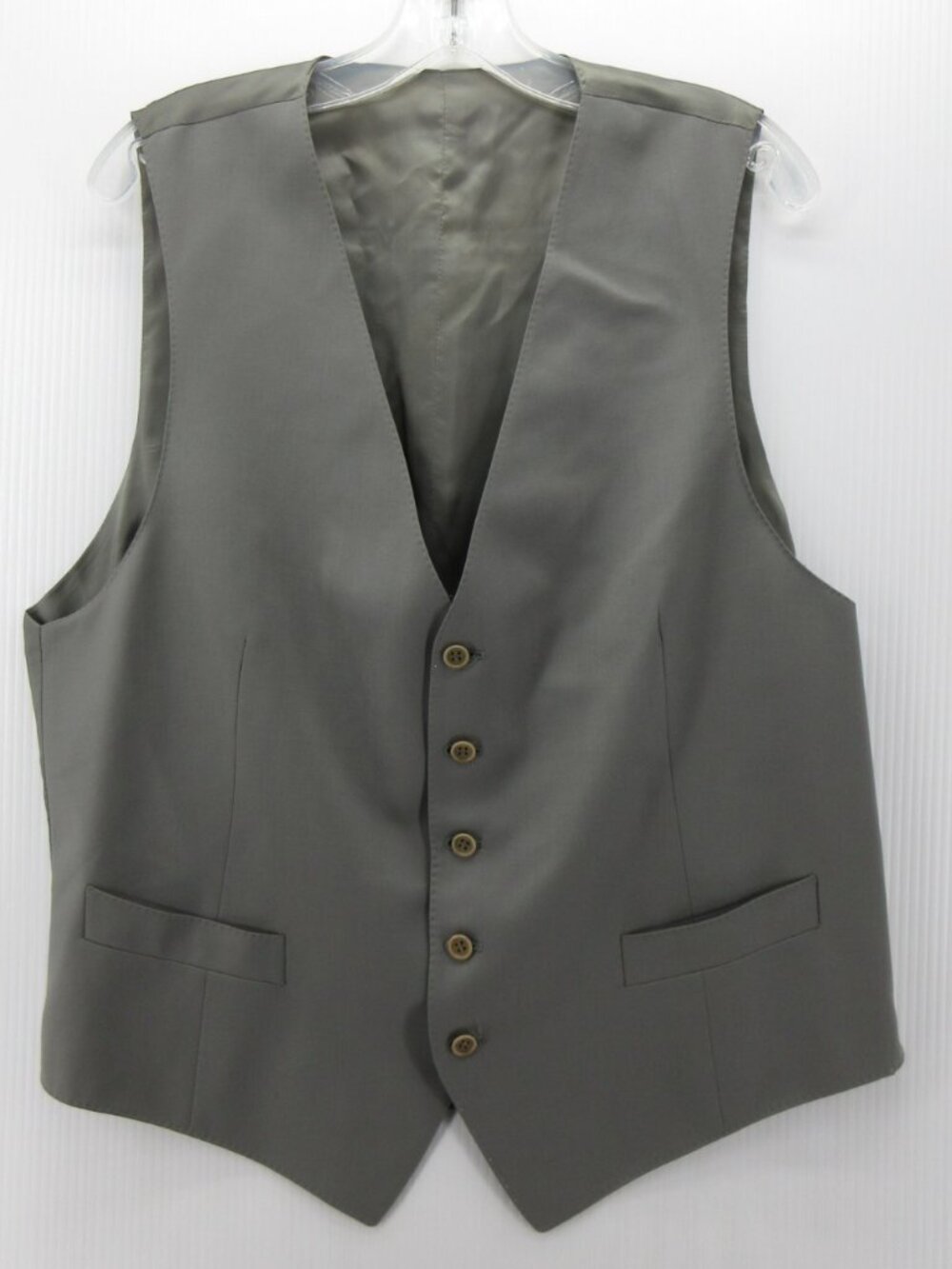 Canali Waistcoat Vest 40 Formal Jacket Suit Button Up Belted Italy